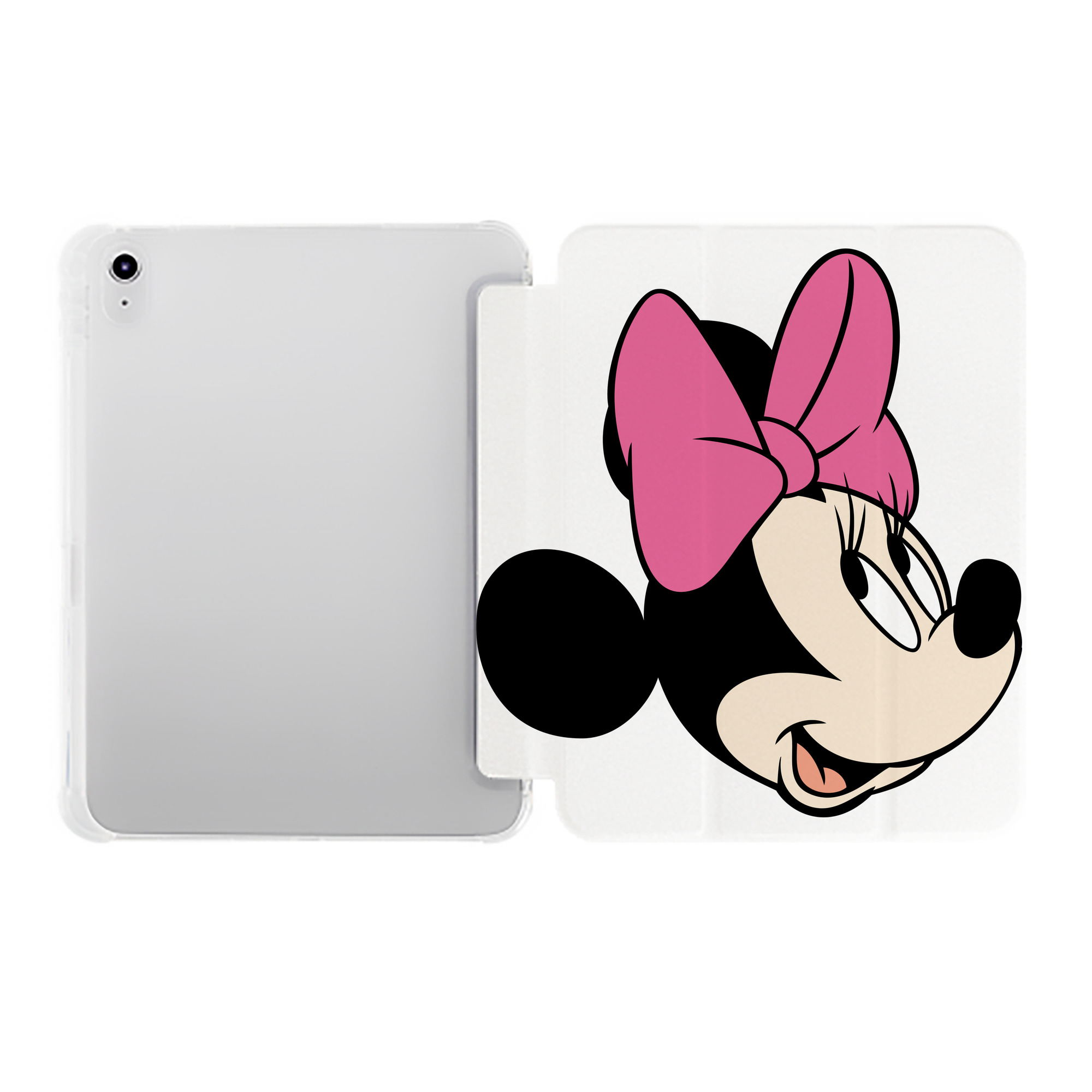 （画像用） ミッキーマウス Mickey Mouse IPad ケース ペン収納付き 三つ折りスタンド PUレザー×シリコン 対応機種9.5/10.5/10.9インチ